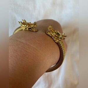 Dragon Deity Cuff Bracelet Vintage
